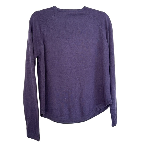 Sweet Romeo Purple Crew Neck Sweater Soft Knit Classic - Picture 2 of 4